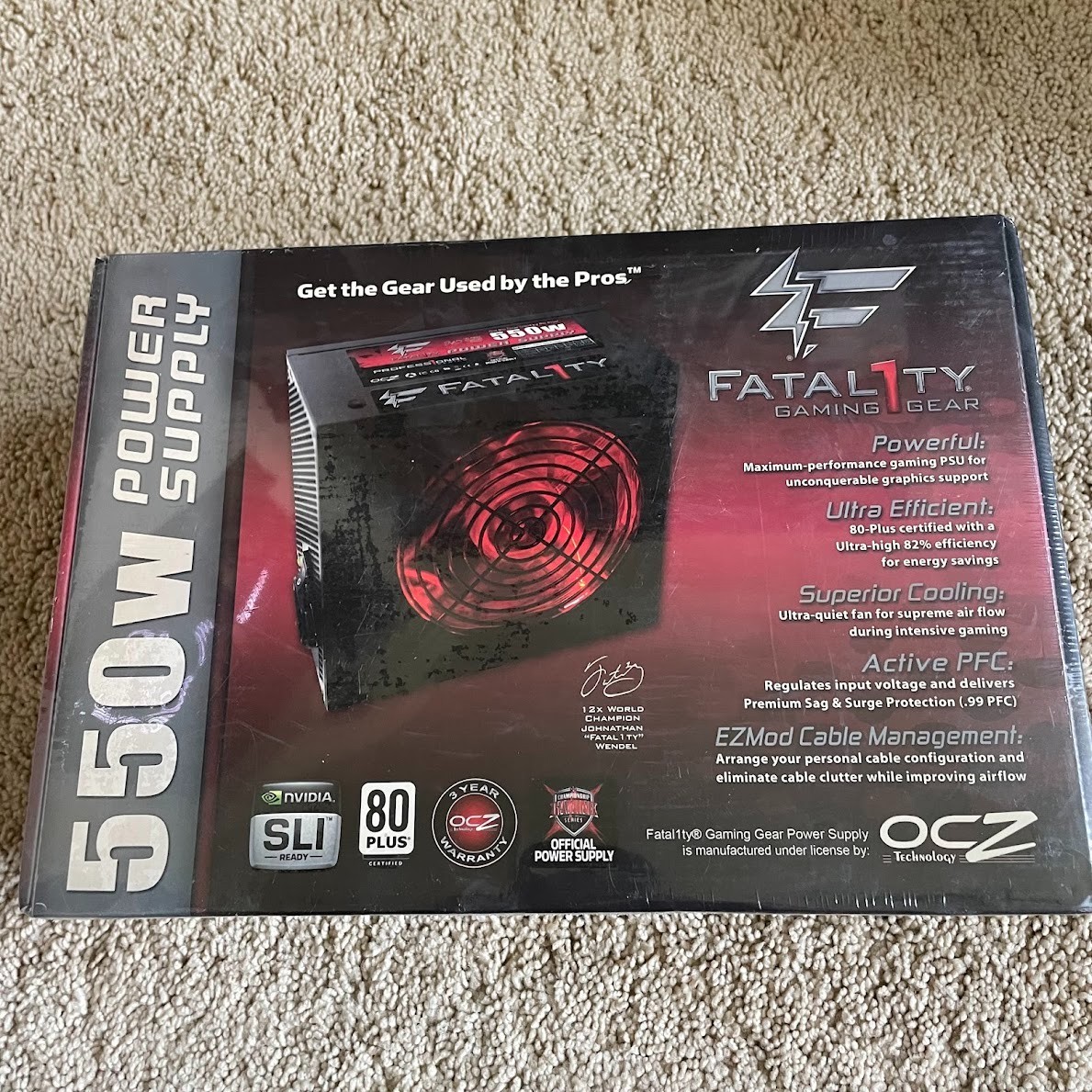 NEW/SEALED Fatal1ty Power Supply OCZ-550 WattS GAMING GEAR
