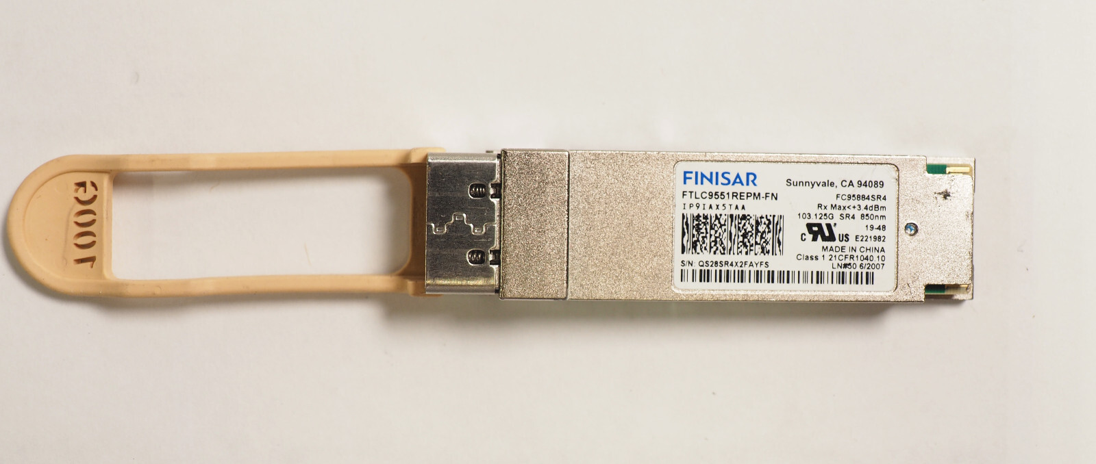 FINISAR FTLC9551REPM-FN FC95884SR4 103.125G SR4 850nm Transceiver Module