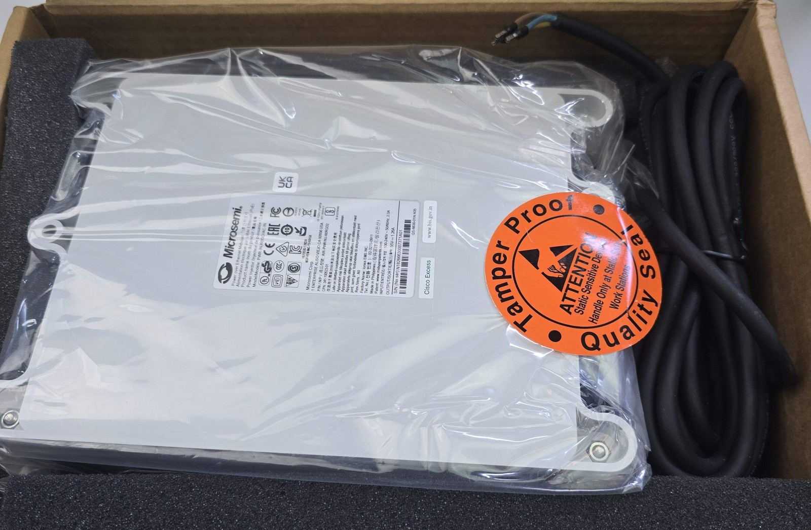 CISCO AIR-PWRINJ-60RGD2-WS Microsami Outdoor 60W PoE Injector (NEW In Box)