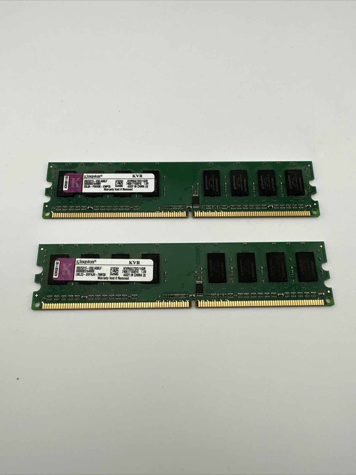 Two Kingston KUR667D2/1GR - PARTS ONLY