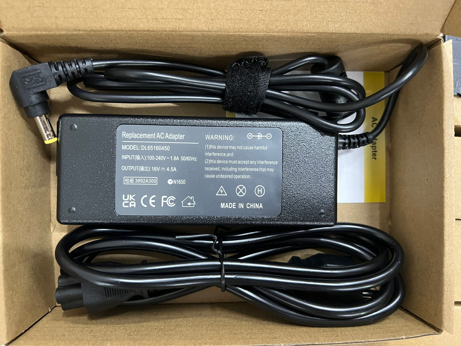 72W AC Adapter for Panasonic Toughbook CF-W2 CF-W4 CF-W5 CF-Y2 CF-Y4 FZ-40 FZ-55