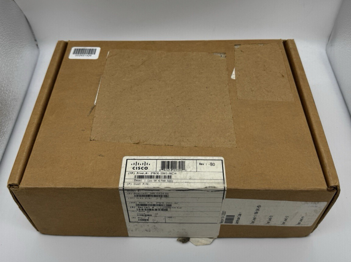 Cisco PWR-1941-AC Power Supply for CISCO 1941 Router NEW in Box
