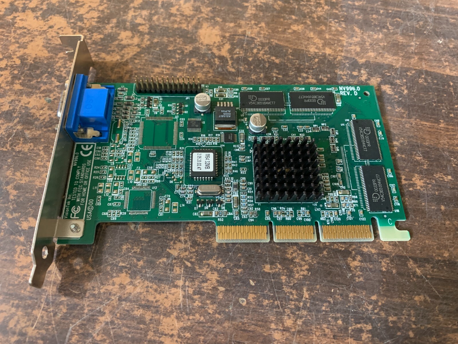 VISIONTEK NV996.0 REV C 16MB AGP Retro Vintage Gaming VIDEO CARD