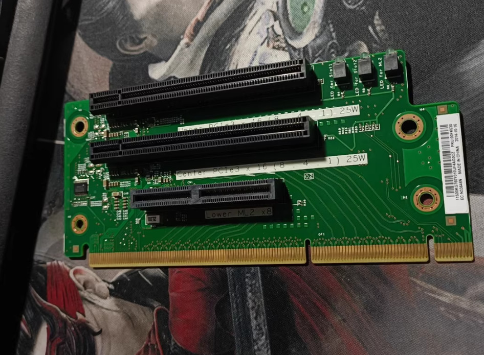 Genuine Lenovo X3650 M5 servers 2xPCIe3  1x X16  ML2X8 Expansion board 00FK630