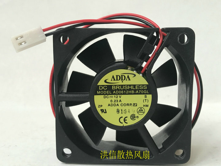 Adda AD0612HB-A70GL DC12V 0.23A 6025 Chassis power cooling fan