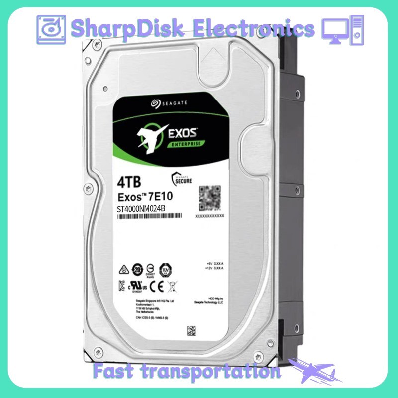 Seagate Exos 7E10 4TB ST4000NM024B 6Gb/s 256MB SATA 3.5" Enterprise Hard Drive