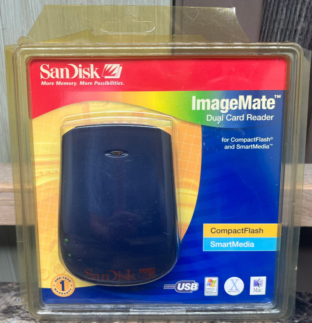 SanDisk ImageMate Dual Card Reader For CompactFlash & SmartMedia USB NEW