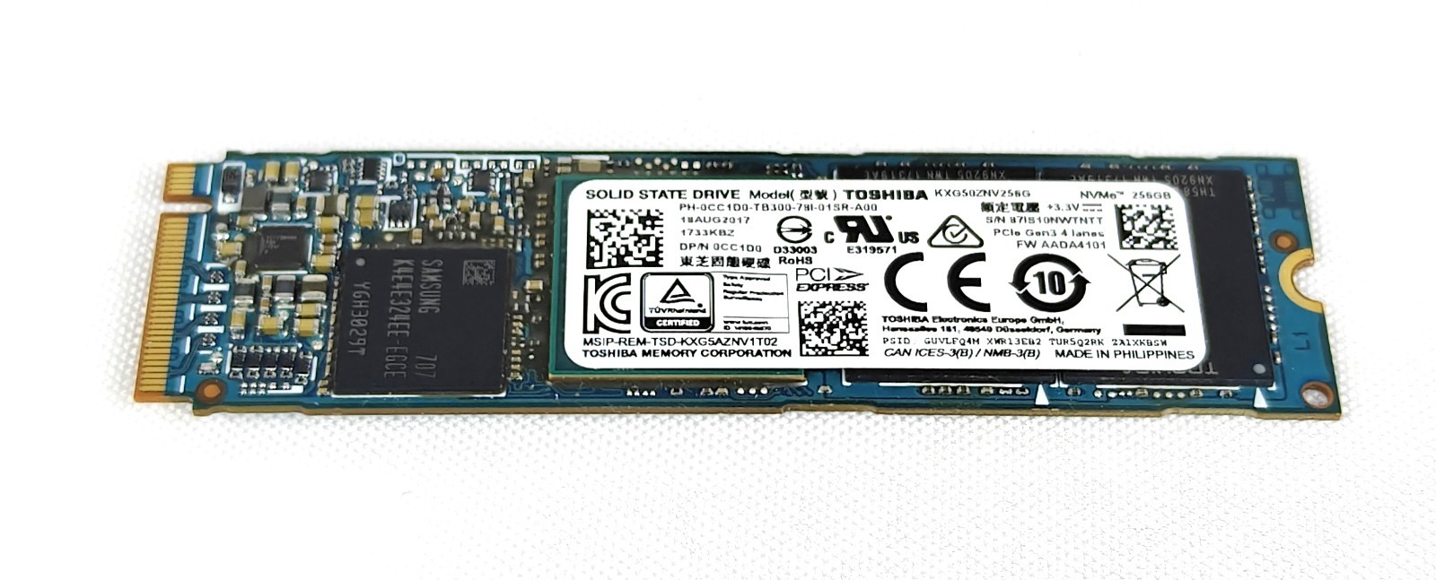 Toshiba XG5 256GB,Internal, 2.5 inch (KXG50ZNV256G) Solid State Drive