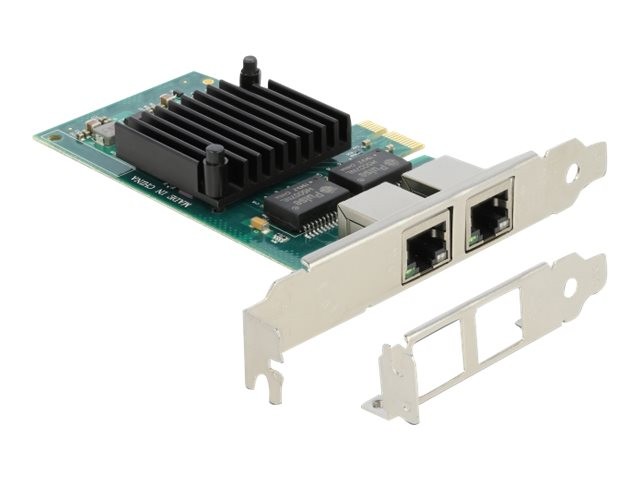 Delock PCI Express x1 Card 2 x RJ45 Gigabit LAN i350 Nic PCI-Express 88502