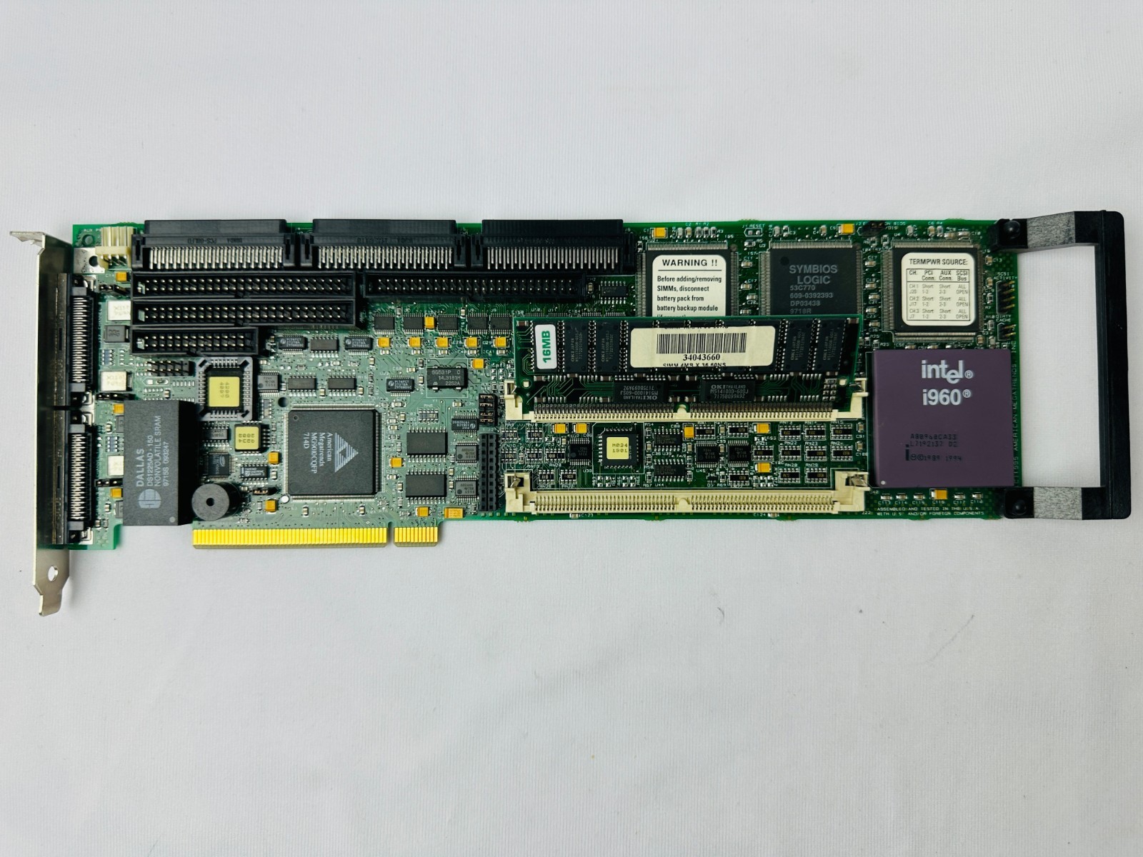 American Megatrends ALR-UTRA-3-0414 SERIES 428 SCSI RAID Controller Card