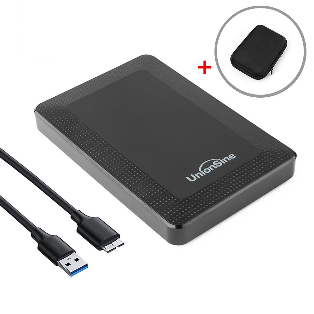 UnionSine 2.5'' Portable External Hard Drive 500GB 1TB Storage Backup Ultra Thin