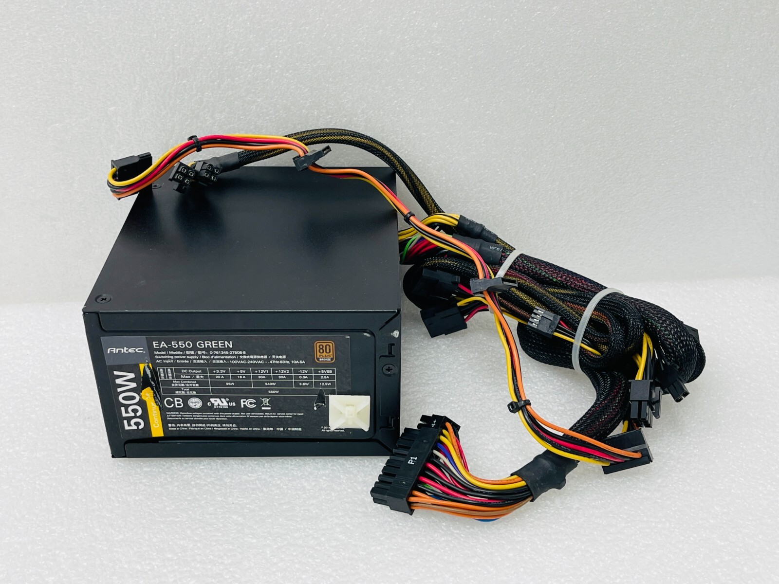 Antec EA-550 Green EarthWatts Green 550W Power Supply Unit 80 PLUS Bronze / USED