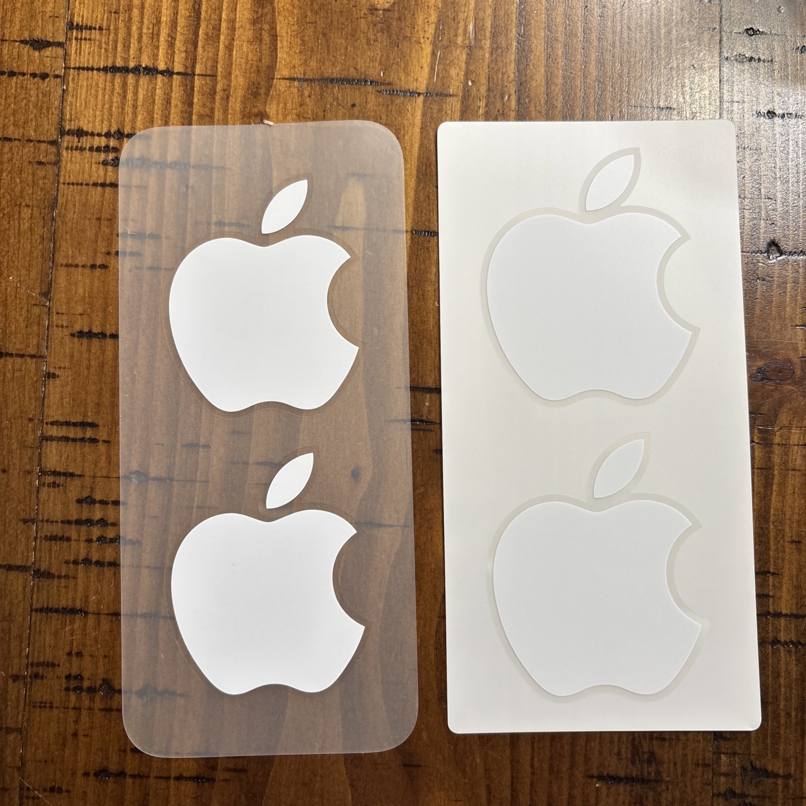 Apple Logo Sticker Decal, White - Genuine OEM - Includes 4 Stickers