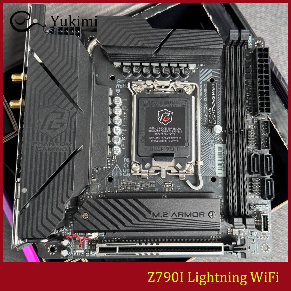 FOR ASROCK Z790I Lightning WiFi DDR5*2 LGA1700 128GB HDMI 2.1 Motherboard Test