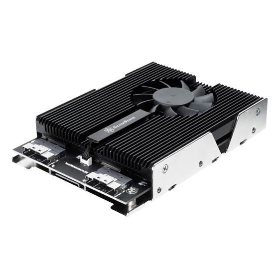 Silverstone SST-SDP13B 4 x PCIe NVMe M.2 SSD 3.5inch Bay Adapter