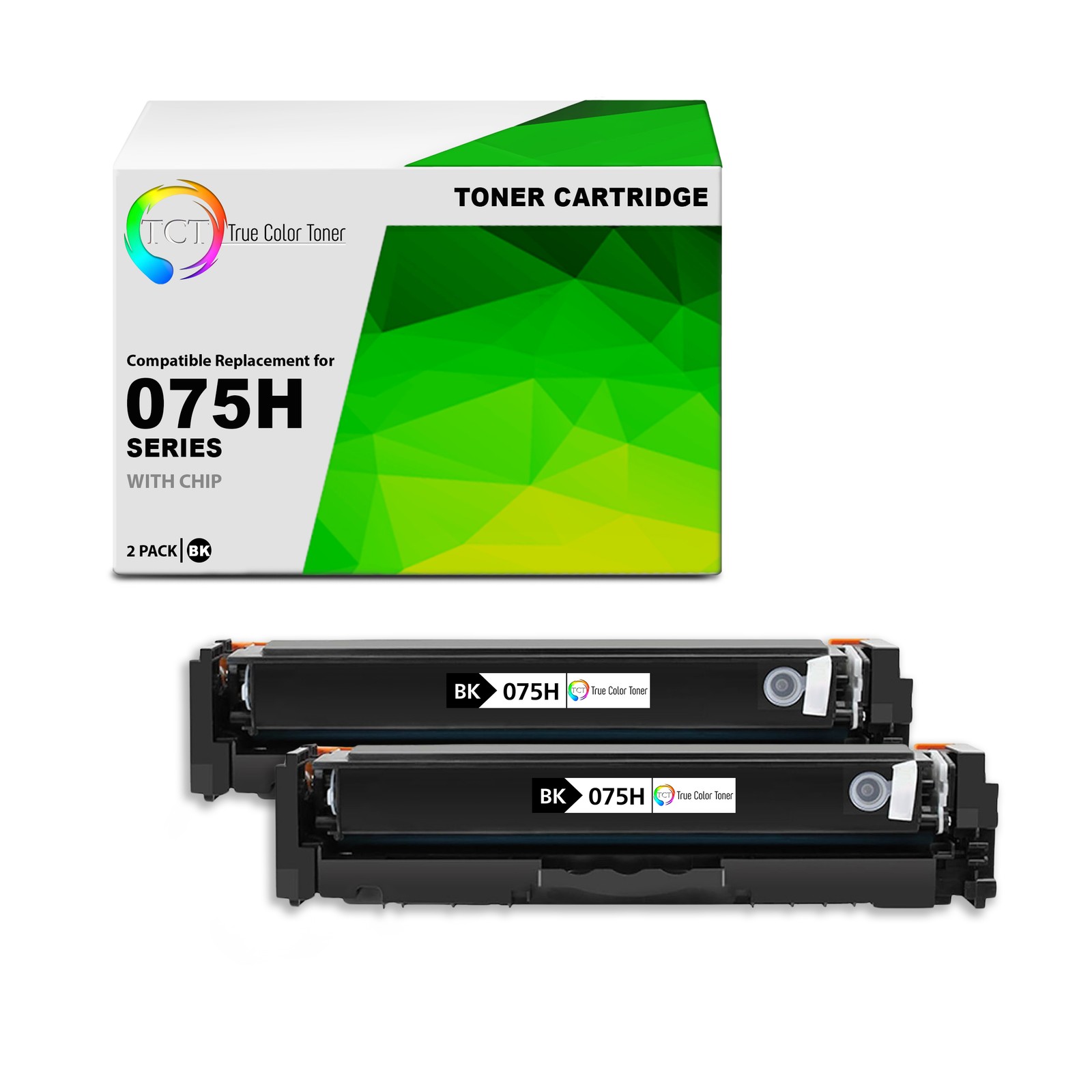 TCT Compatible HY Black Toner Cartridge Replacement for Canon 075H – 2-Pack