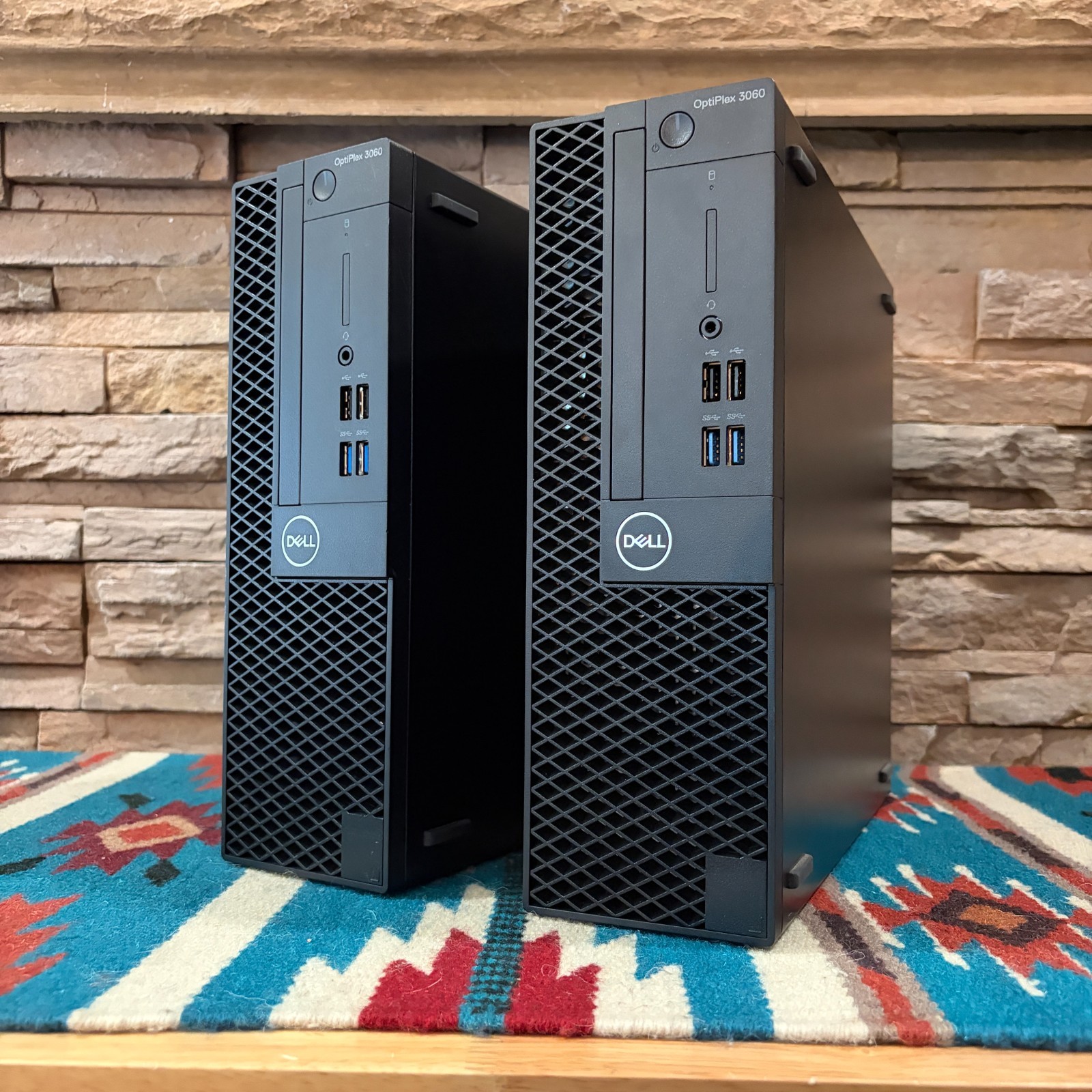 LOT OF 2 Dell Optiplex 3060 SFF W11P Desktop PC i3-8100 8GB 256SSD Radeon 550