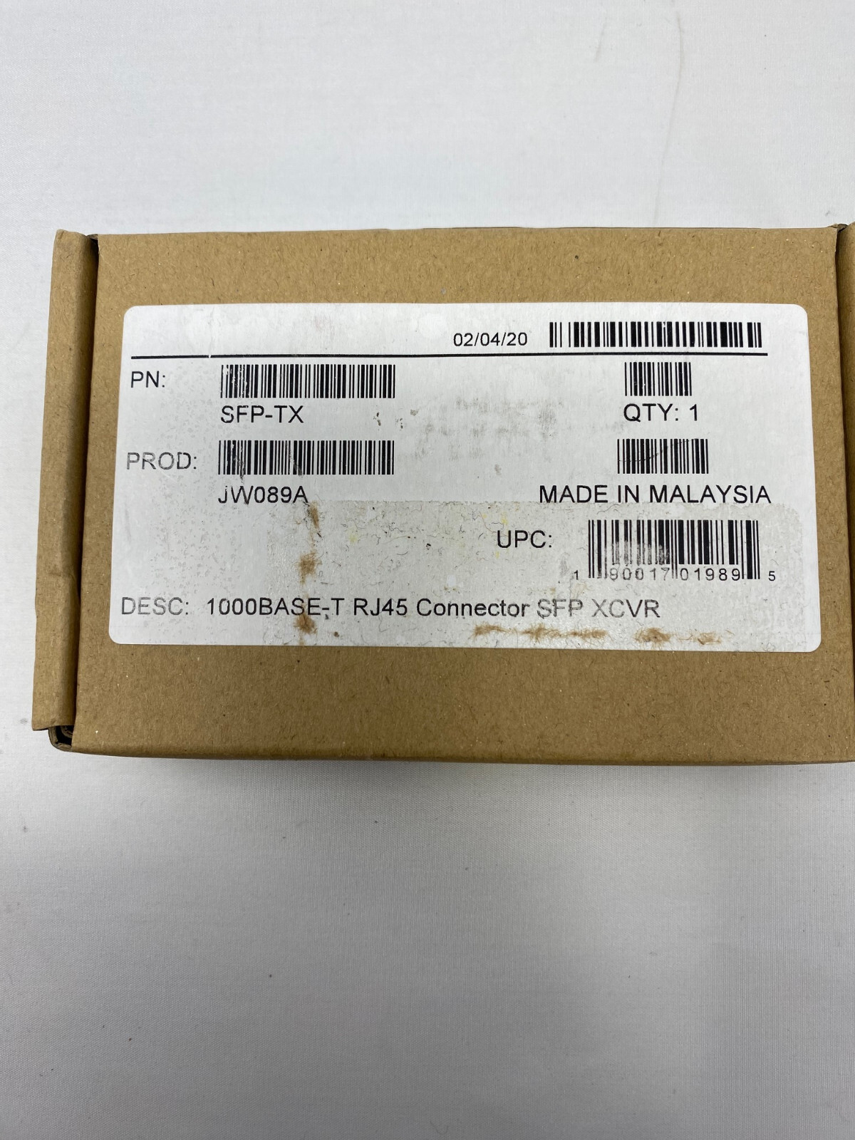 Finisar 1000BASE-T RoHS SFP-GE-T Copper SFP RJ45 copper FCLF8521P2BTL