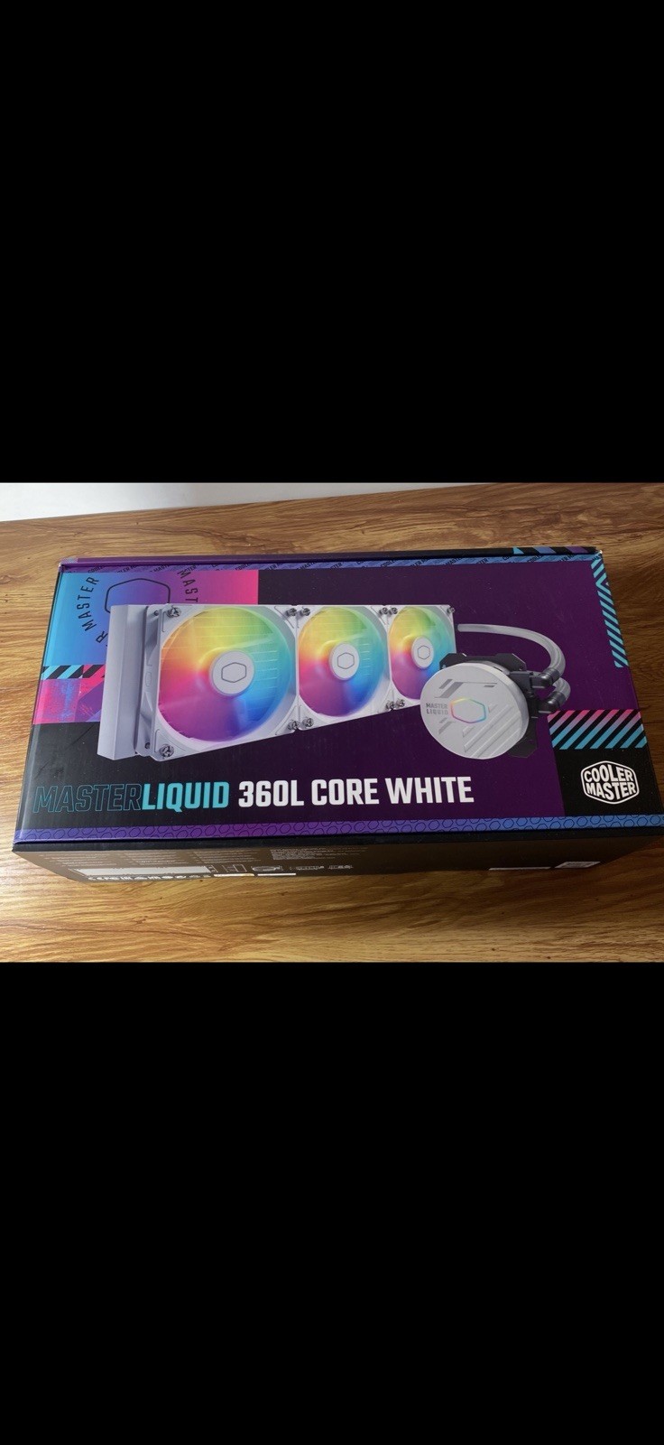 Cooler Master MasterLiquid 360L Core ARGB AIO Liquid Cooler (White) Parts Read D