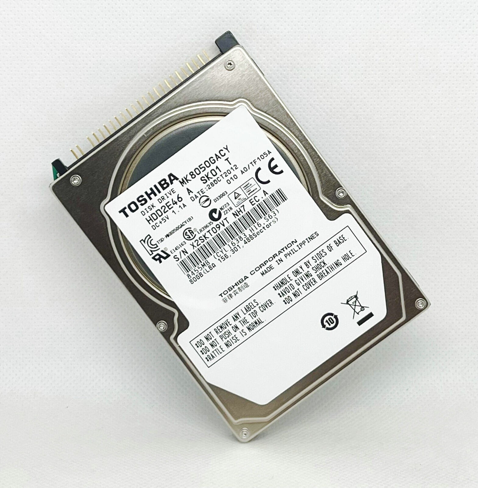Toshiba 80GB MK8050GACY Car Navigation/Wide Temperature/Enterprise Hard Drive
