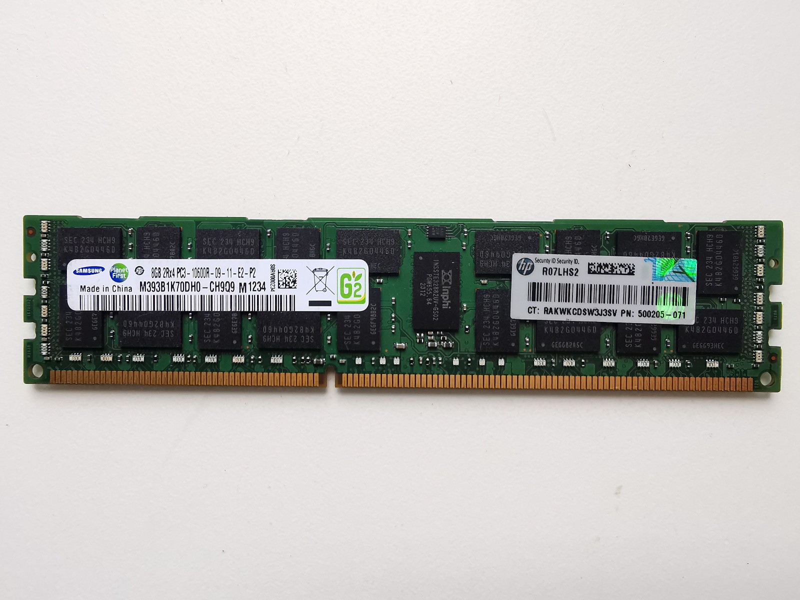 SAMSUNG 8GB 16GB 32GB 64GB 128GB PC3-10600R DDR3 1333 ECC REG 2RX4 Server Memory