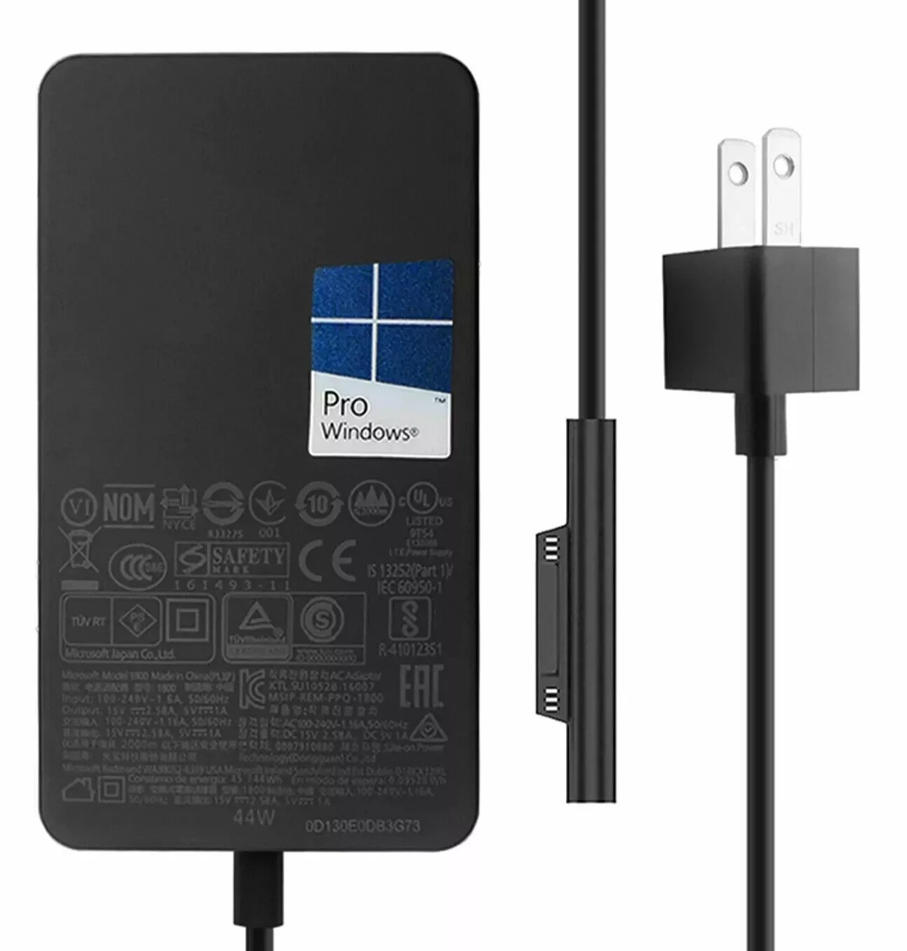 Genuine 44W 1796 1800 Power Adapter For Microsoft Surface Pro 7, 6, 5, 4, 3, X