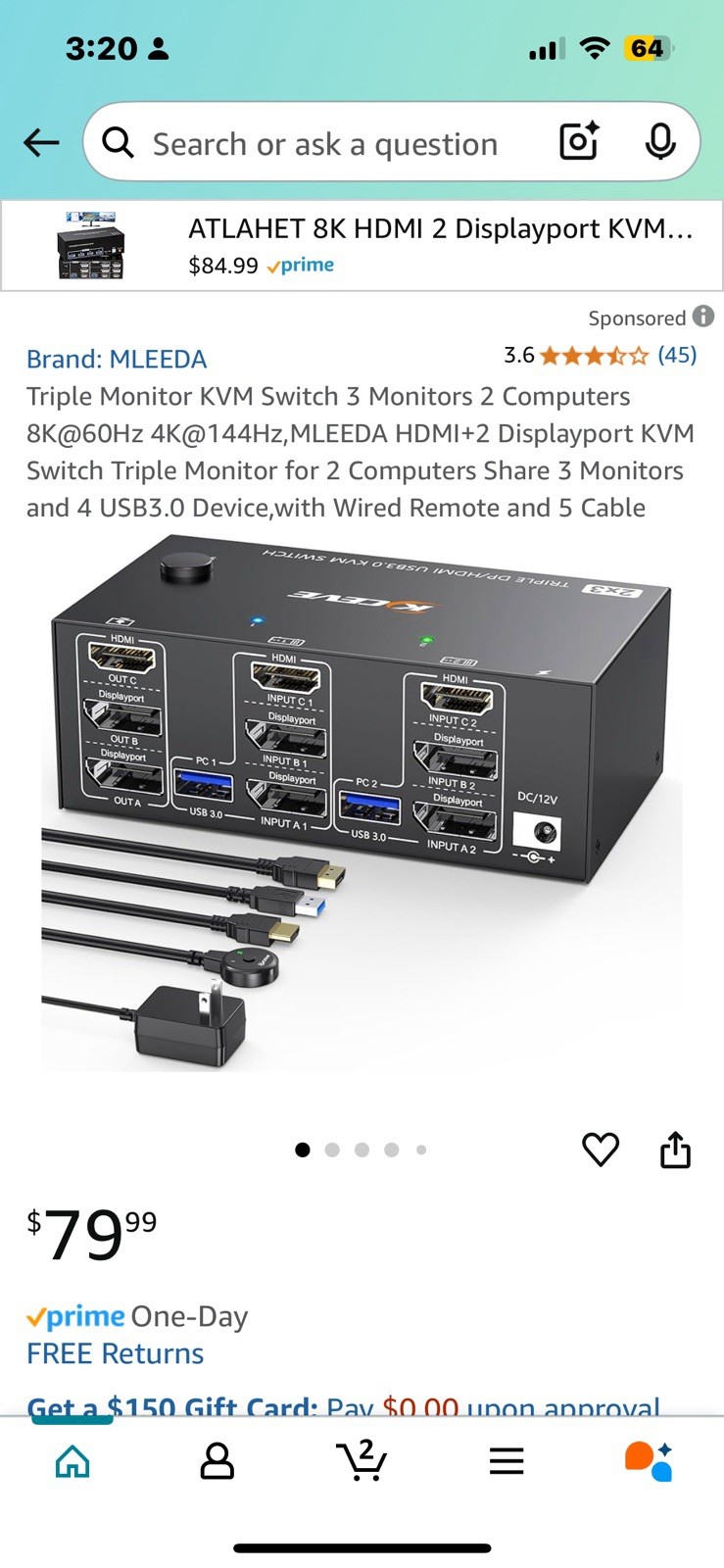 Avocent  View (4SVPUA20001) 4-Ports External KVM / audio switch PS/2