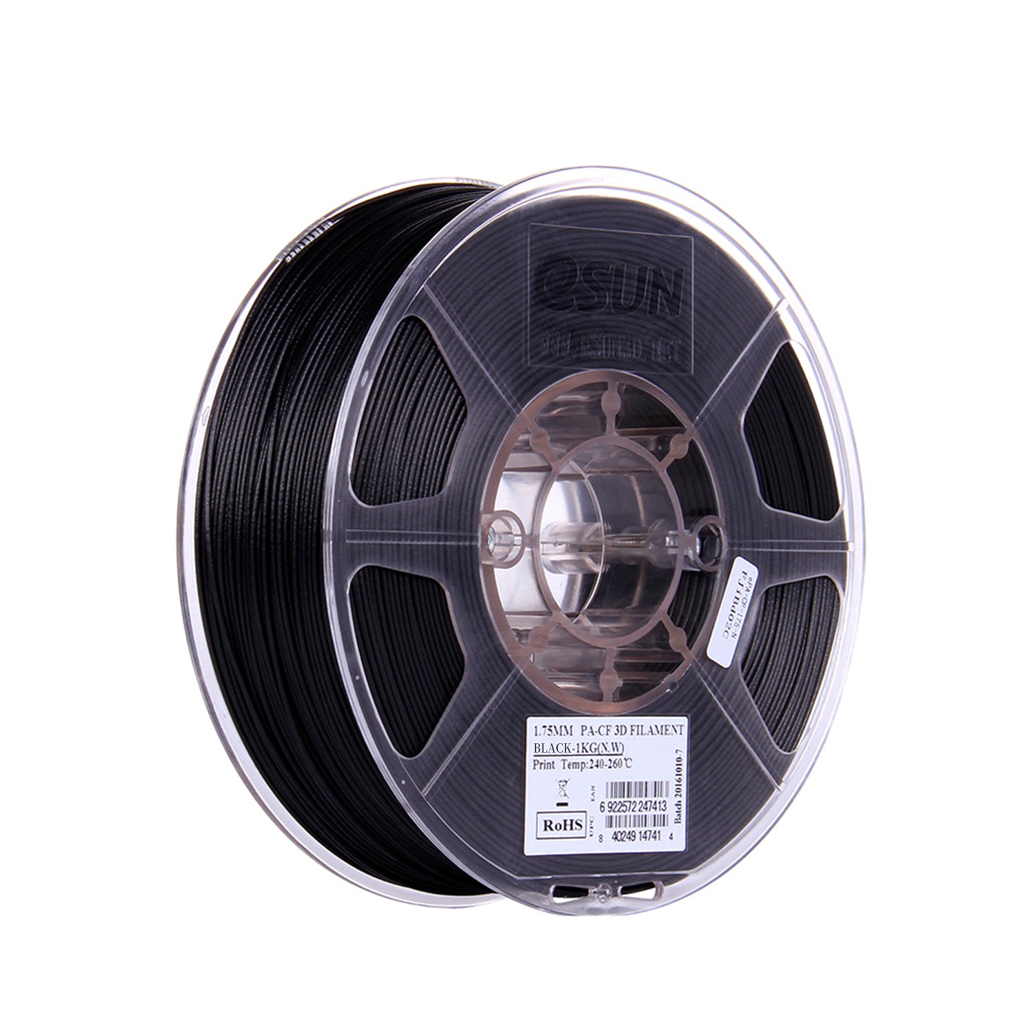 1/2KG eSUN PA-CF 3D Printer Filaments Carbon Fiber Filled Nylon 1.75mm 1KG Spool