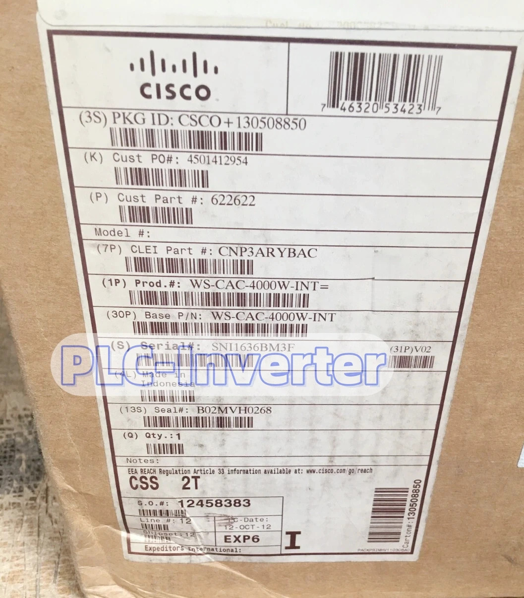 NEW Cisco WS-CAC-4000W-INT 4000W AC Power Supply DHL/FedEX#