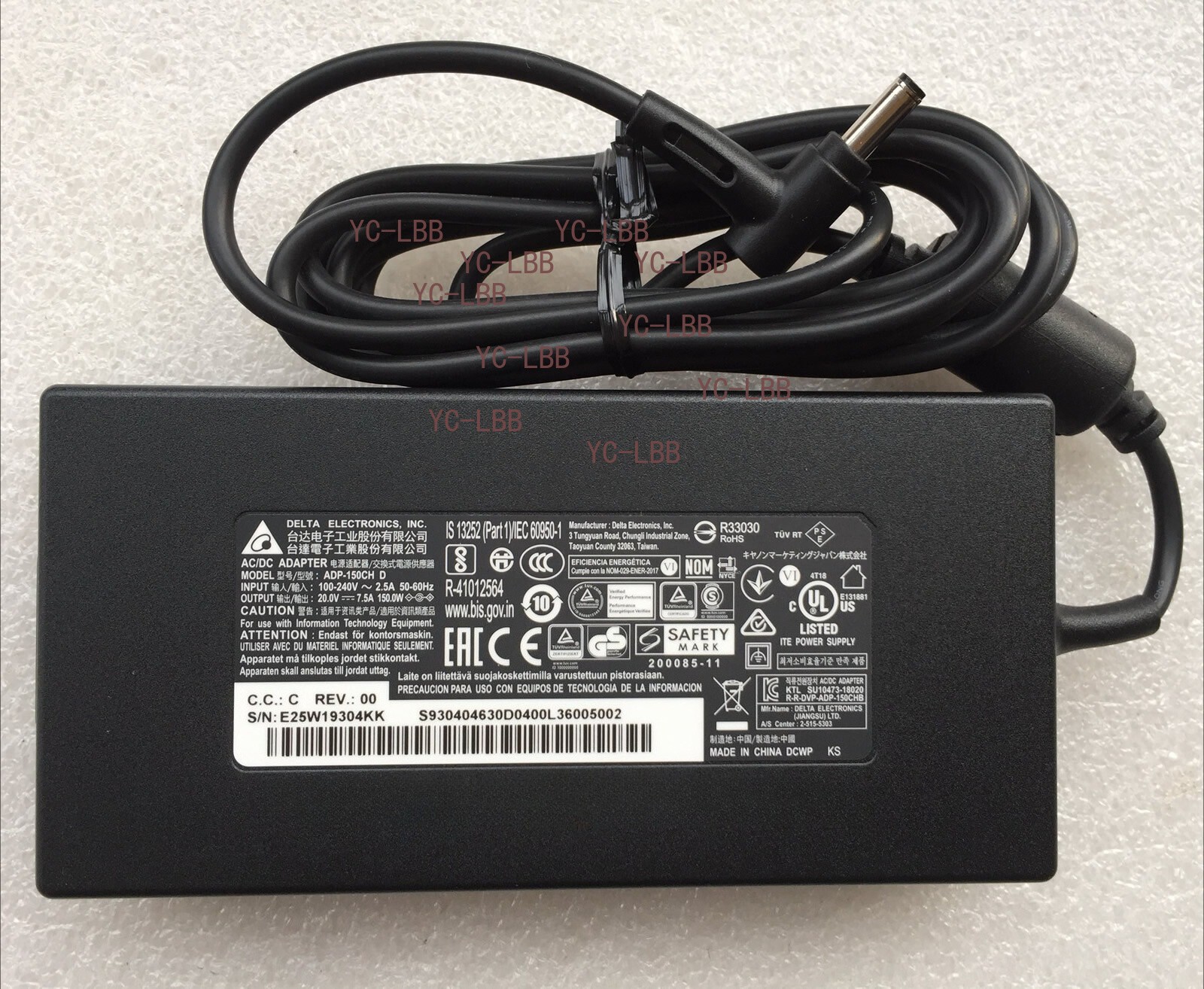 New Original Delta MSI 20V 7.5A Adapter&Cord for MSI WF76 11UI-239FR ADP-150CH D