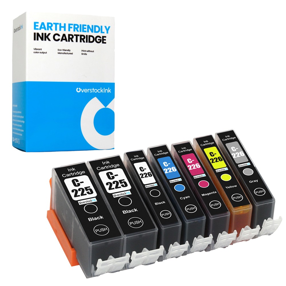7PK Compatible OSI 225-226 Ink Cartridges for Canon PIXMA MG6120 MG6220 MG8120