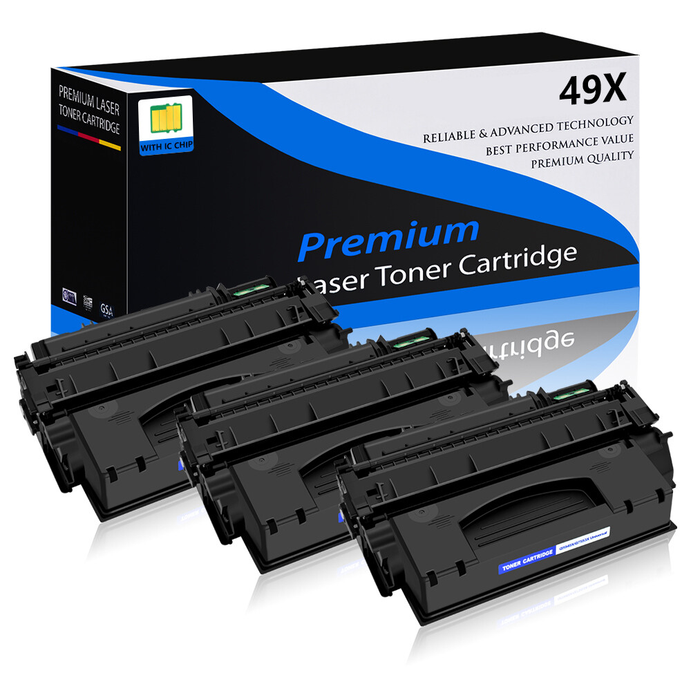 3PK Q5949X Toner Cartridge Compatible for HP 49X LaserJet 1320tn 1320nw 3390
