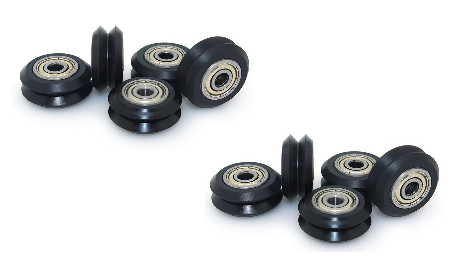 (Qty.10) W625ZZ V Groove Plastic Linear POM Pulley Wheel Roller Printer Bearing
