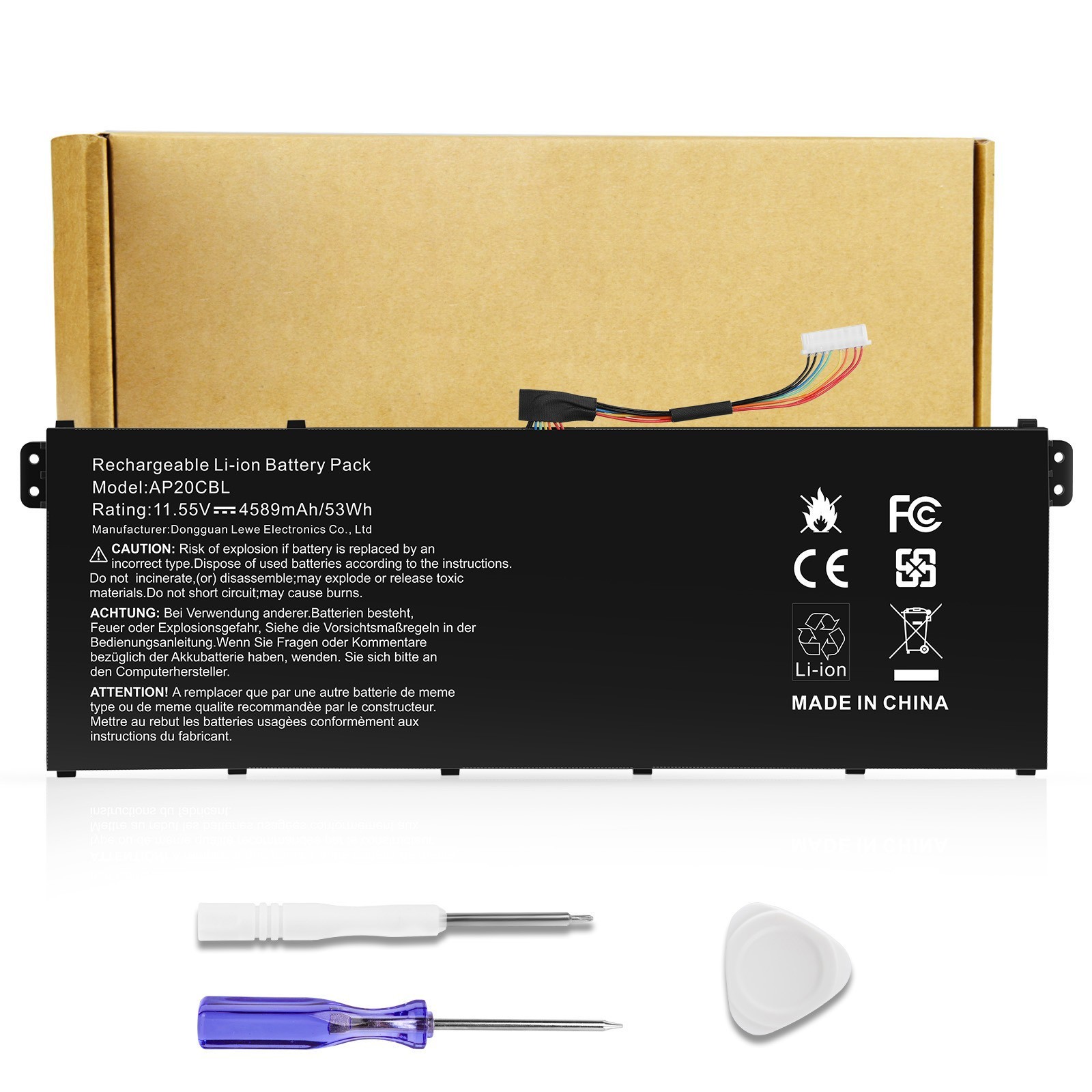 ✅AP20CBL KT.0030B.002 3ICP5/82/70 Laptop Battery for Acer Aspire 5 A515-45 SF314