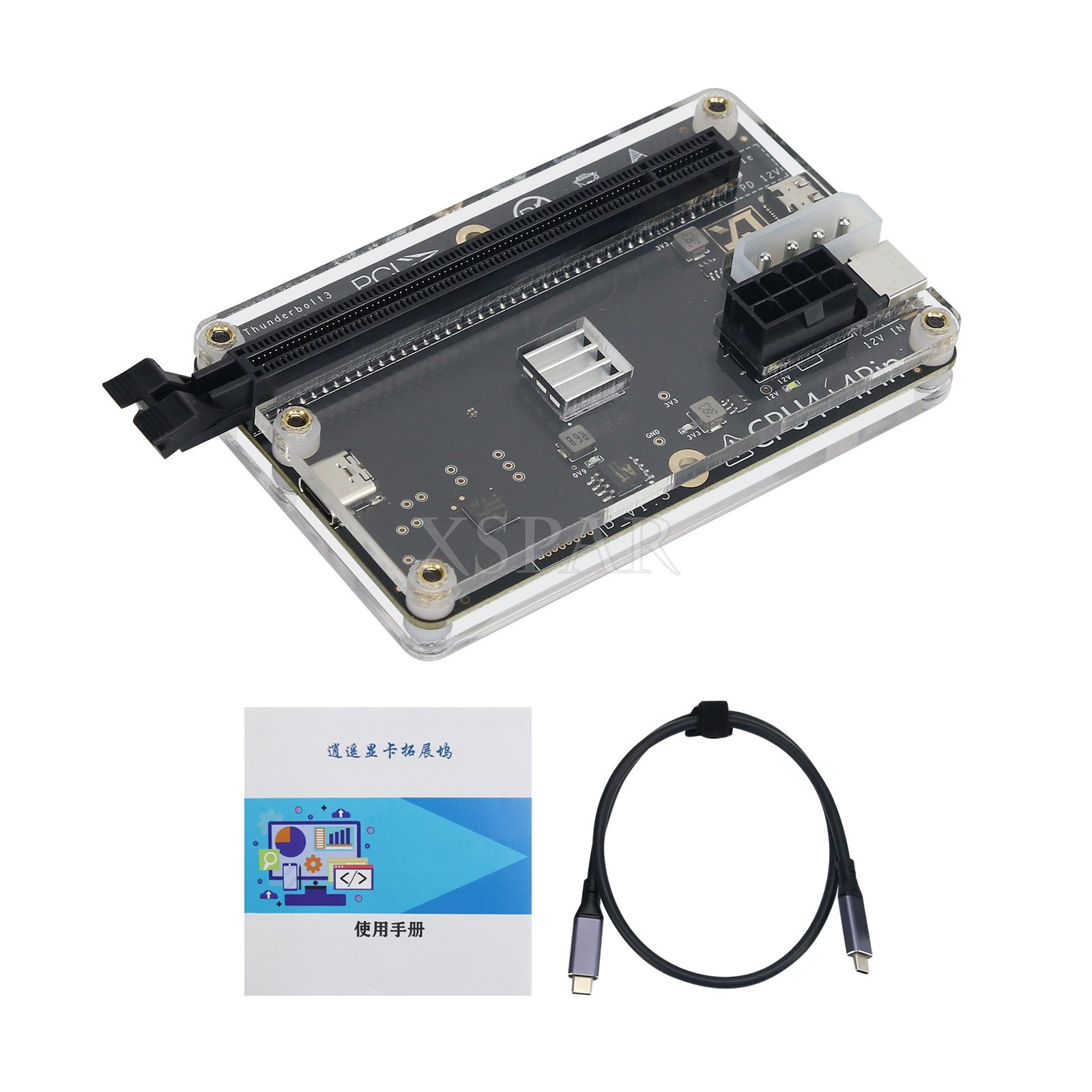 External Graphics Card Dock GPU Dock+60cm/23.6" USB4 Data Cable for Thunderbolt