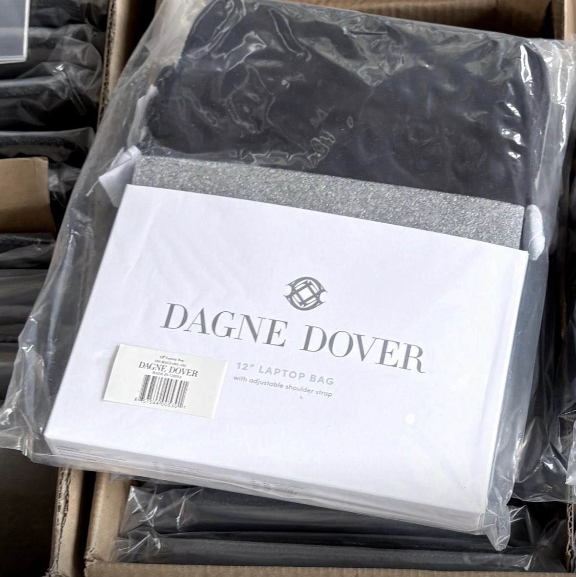 Dagne Dover 12″ Neoprene Laptop Bag – Adjustable Shoulder Strap – Dune – New