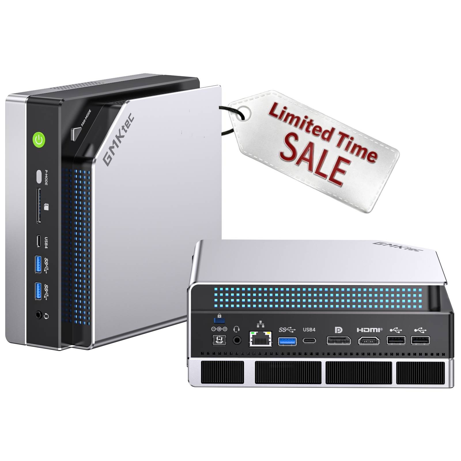 GMKTEC EVO-X2 AI MINI PC RYZEN AI MAX+ 395 UP TO 5.1GHZ 64GB LPDDR5X 2TB SSD