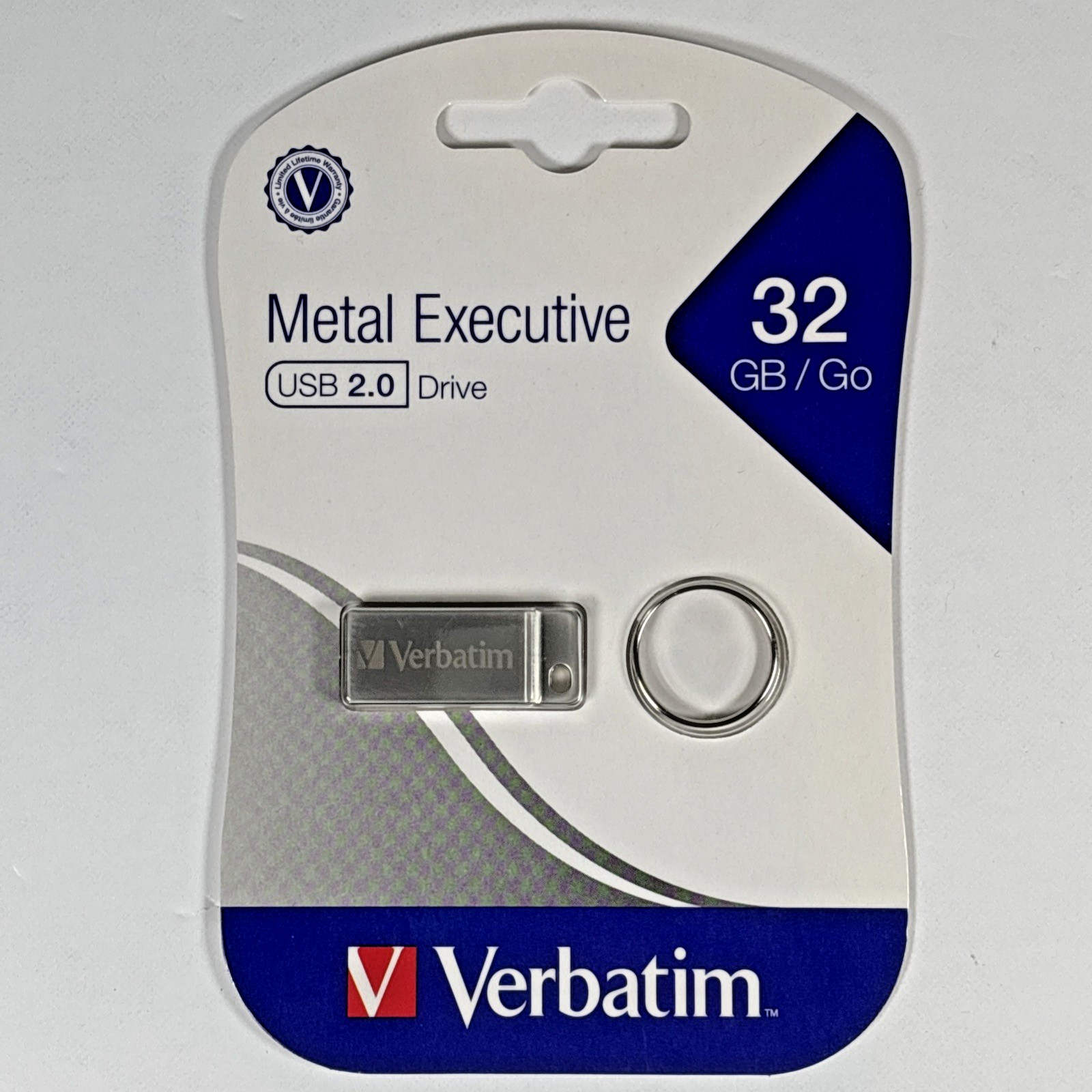 Verbatim Metal Executive 32 GB USB 2.0 Drive Silver 98749