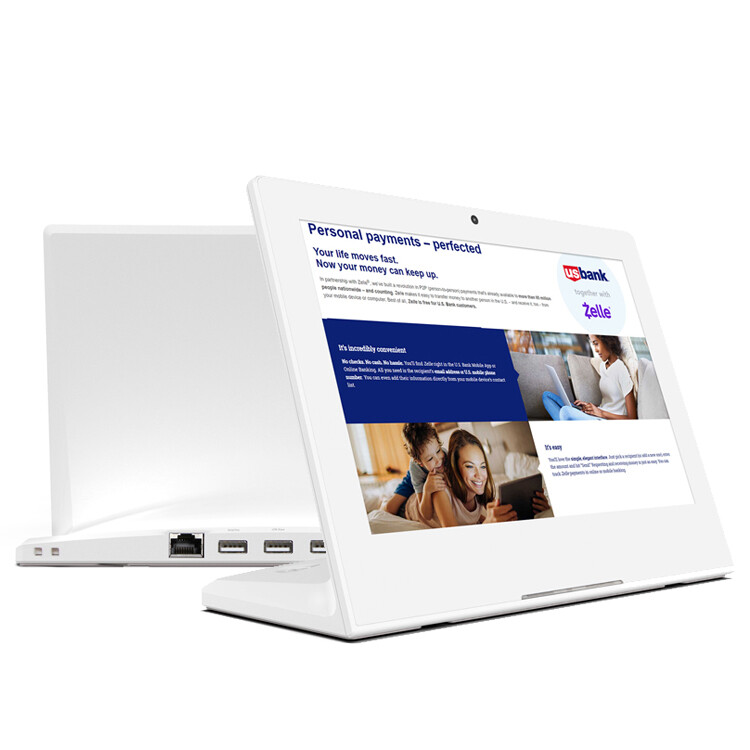 Tablet PC L-shape 10.1 Inch with RJ45 Port POE NFC for Commercial