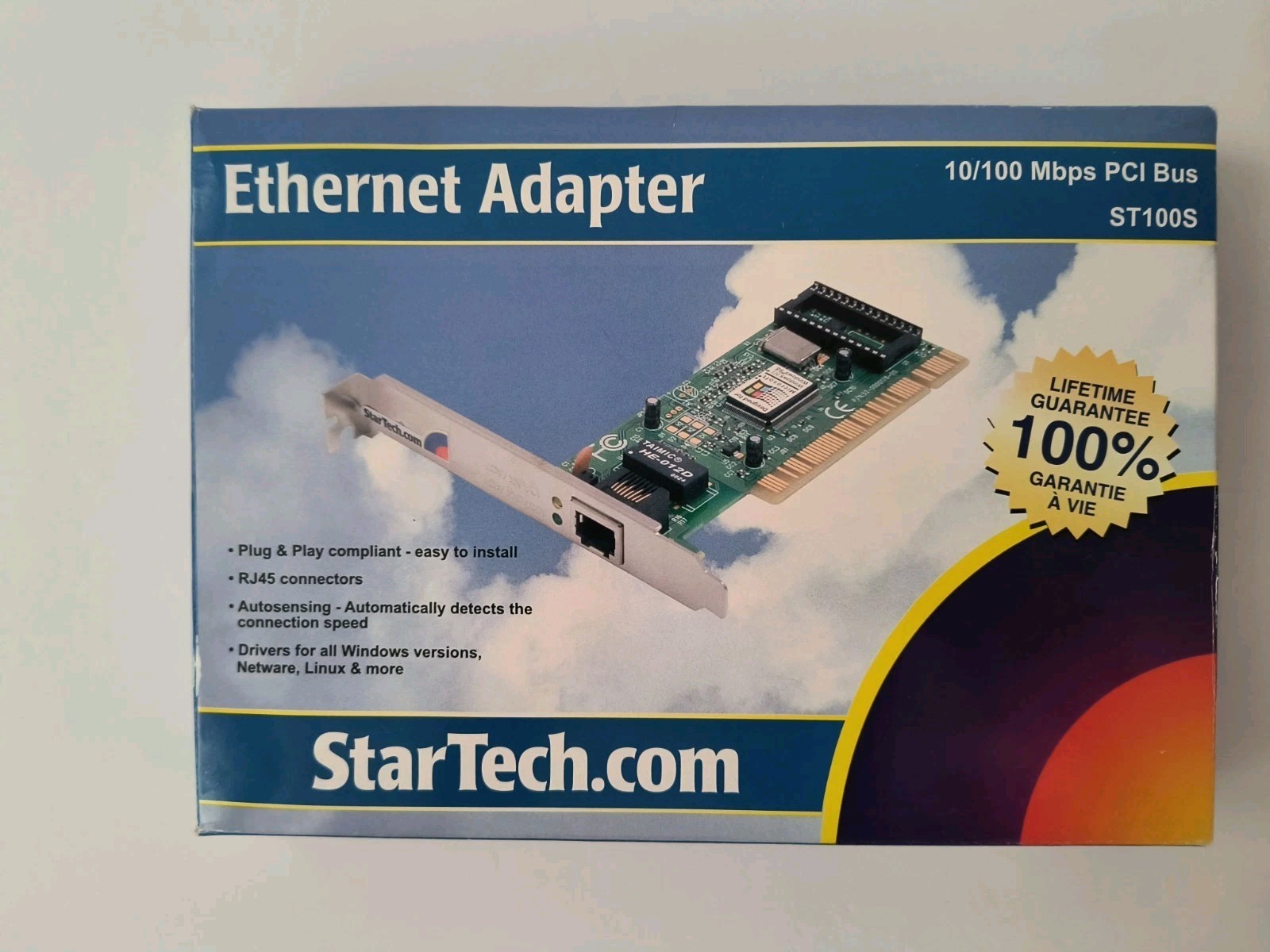StarTech ST100S 1 Port PCI 10/100Mbps Ethernet Network Adapter Card