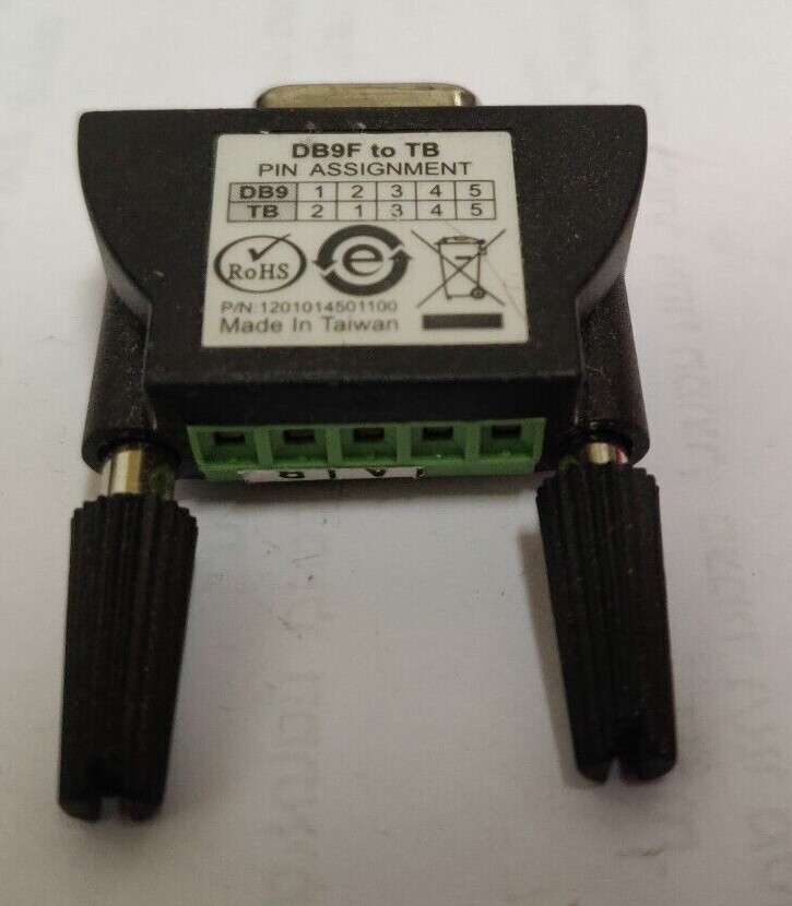 MOXA Mini DB9F to TB P/N: 1201014501100 serial port to 6-bit terminal adapter