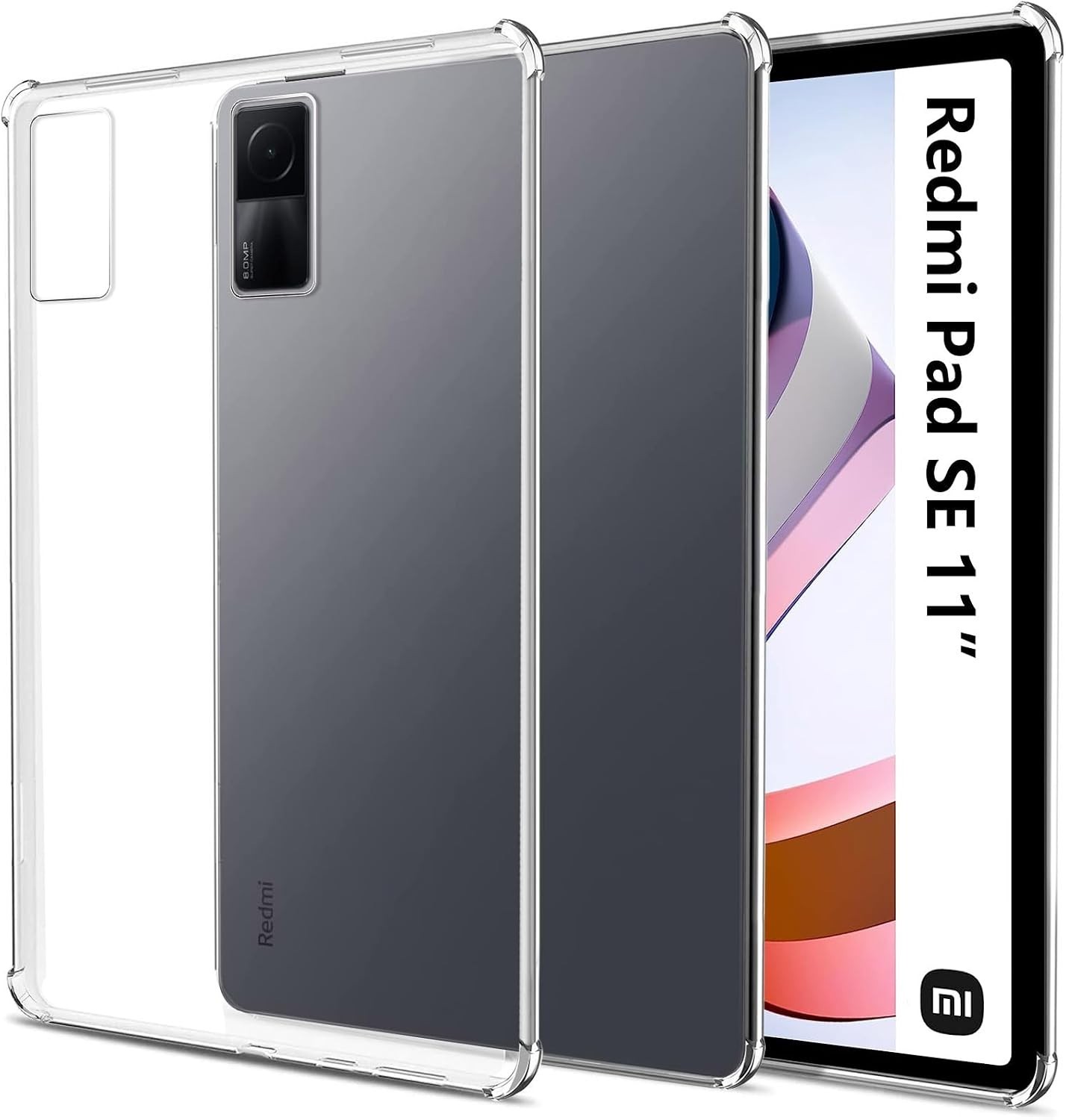 Ultra Thin Transparent Case for Xiaomi Redmi Pad SE 11-inch - Shockproof TPU