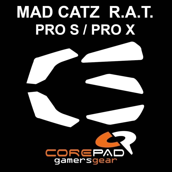 Corepad Skatez Mad Catz Pro X Cyborg R.A.T Pro S Replacement Mouse Feet PTFE