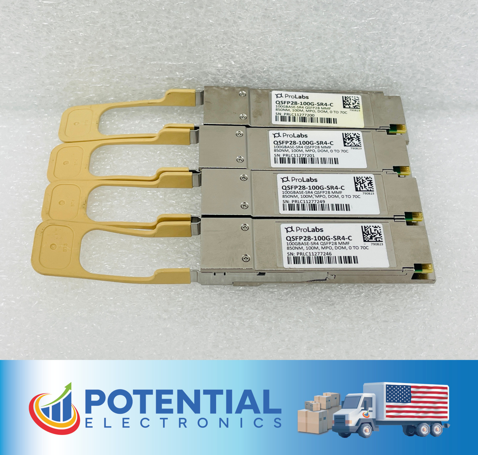 USED - Prolabs QSFP28-100G-SR4-C 100BASE-SR4 QSFP 28 MMF 850NM w/ 