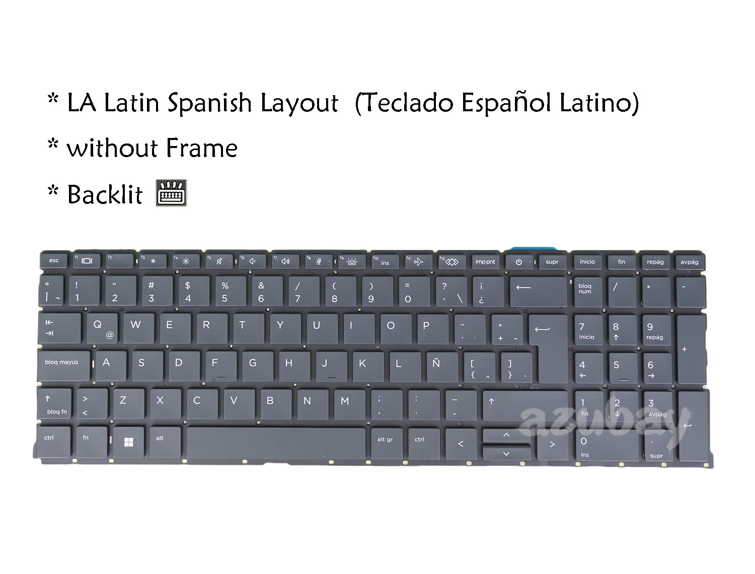 Teclado Español LA For HP Probook 450 G8 G9 G10, 455 G8 G9 G10, 650 G8 Backlit