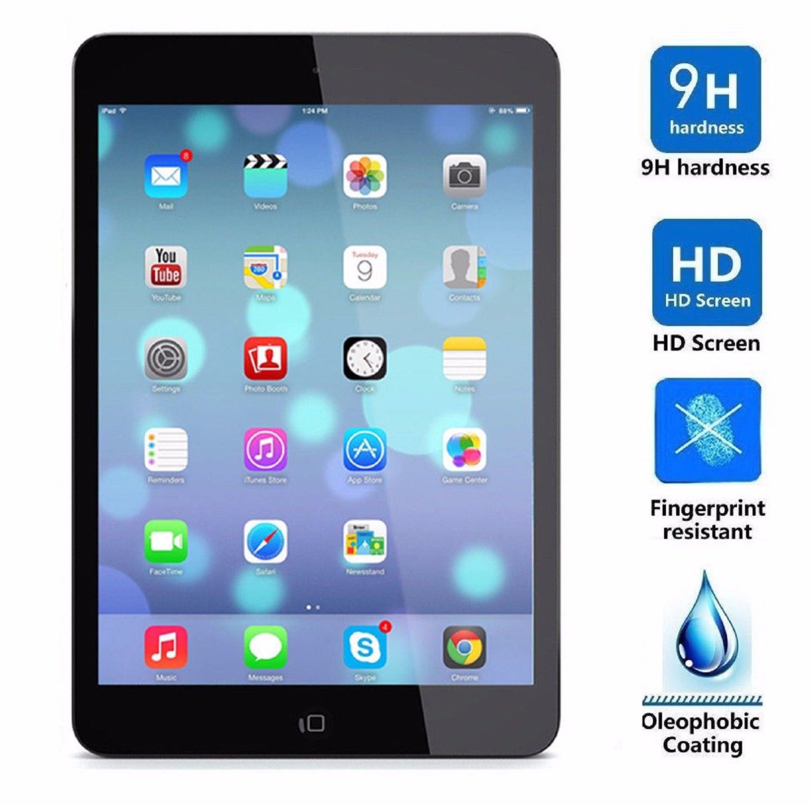 2x Premium Tempered HD Glass Film Screen Protector for Apple iPad Pro 12.9