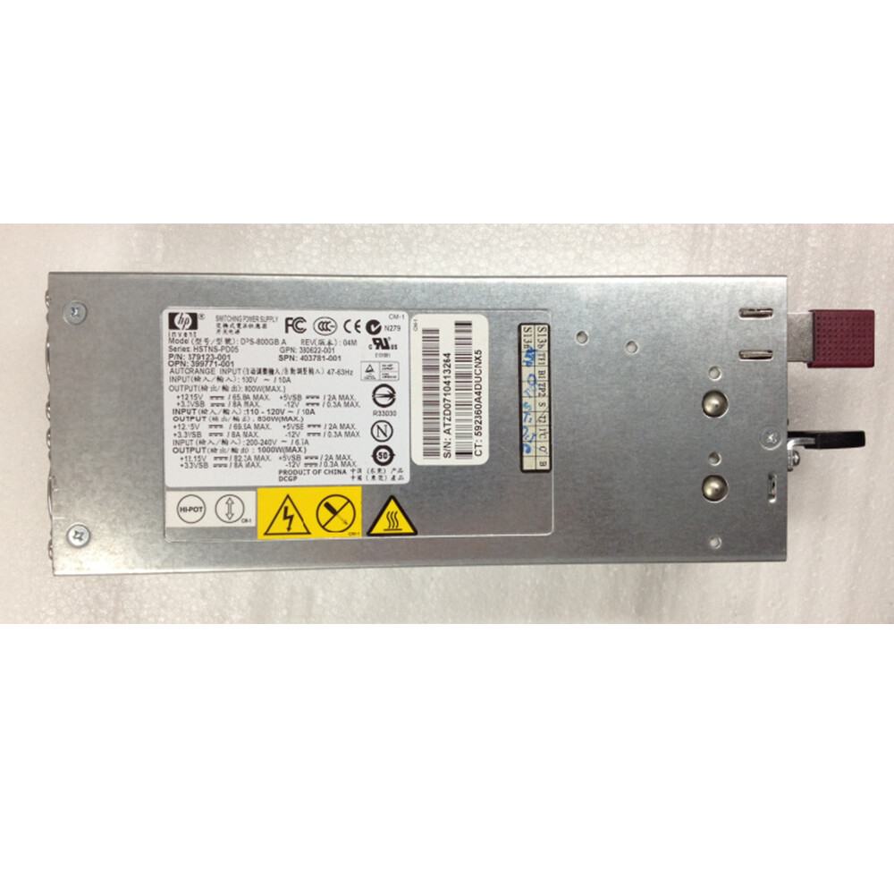 For HP DL380 G5 1000W Power Supply DPS-800GB A 403781-001 379123-001 Tested