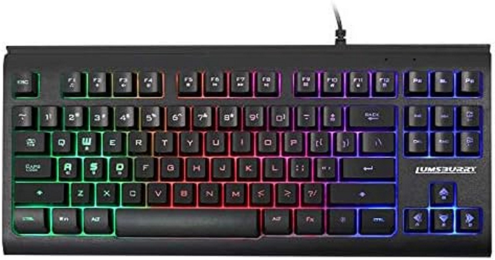 Large Print Letters Computer Keyboard LED Lighted White Backlit Full Size Key