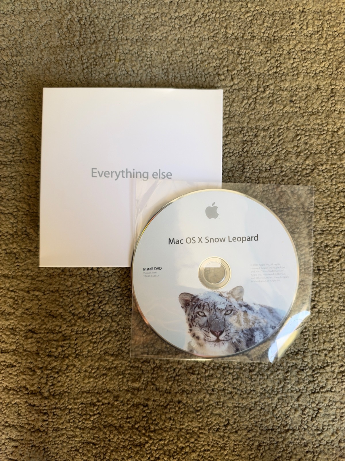 Apple Snow Leopard Mac OS X 10.6 Operation System Install DVD only