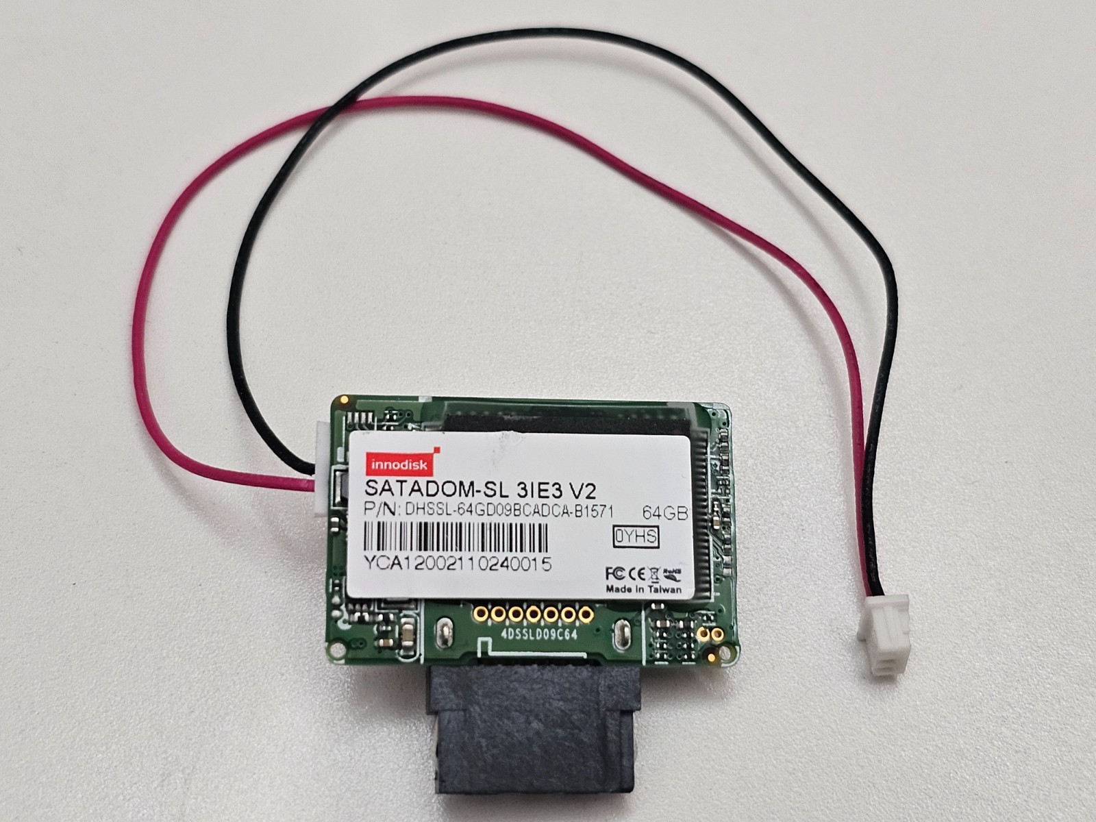 64GB SSD SATADOM Innodisk Internal Boot SSD Drive 6Gbps with Power Cable for X10